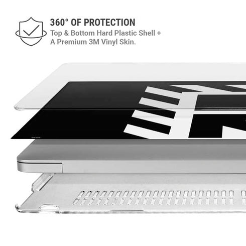 Black and White Geometric Shapes MacBook Air 15in (2023-2025) Case plus Skin